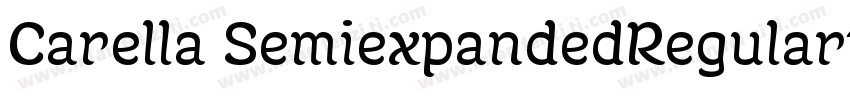 Carella SemiexpandedRegularttf字体转换